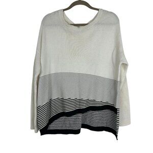 Stella Carakasi Women's Asymmetrical Pullover Long Sleeve Sweater S/M